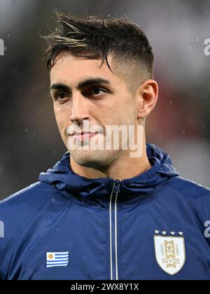 LINSE - Uruguay-Torhüter Santiago Mele während des Freundschaftsspiels zwischen der Elfenbeinküste und Uruguay am 26. März 2024 im Stade Bollaert Delelis in Lens, Frankreich. ANP | Hollandse Hoogte | GERRIT VAN COLOGNE Stockfoto