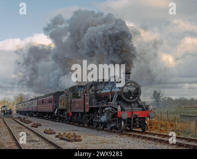 Die in Didcot lebende GWR Saint 2999 „Lady of Legend“ spielte am Wochenende des 16/17. März 2024 bei der 50. Gala der ESR. Die 4-6-0, eine Seltenheit bei Cranmore, Co Stockfoto