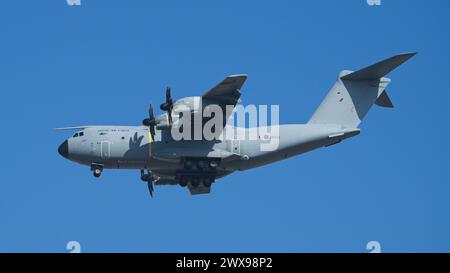 Der Royal Air Force Airbus A400M Atlas ZM403 Stockfoto