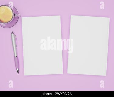 Dieses Bild stellt das Cover zweier Modellbücher dar, eines das vordere Cover, das andere das hintere Cover. Stockfoto
