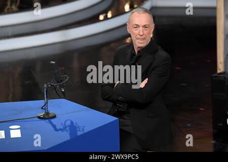 Mailand, Italien. März 2024. Mailand, TV-Sendung 'Splendida Cornice' - Rai 3 - Linus Credit: Unabhängige Fotoagentur/Alamy Live News Stockfoto