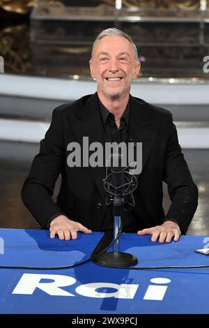 Mailand, Italien. März 2024. Mailand, TV-Sendung 'Splendida Cornice' - Rai 3 - Linus Credit: Unabhängige Fotoagentur/Alamy Live News Stockfoto