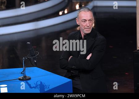 Mailand, Italien. März 2024. Mailand, TV-Sendung 'Splendida Cornice' - Rai 3 - Linus Credit: Unabhängige Fotoagentur/Alamy Live News Stockfoto