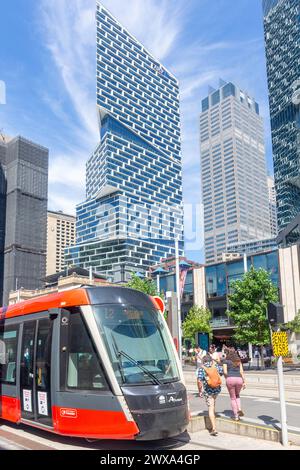 Circular Quay Light Rail Station, Alfred Street, Sydney New South Wales, Australien Stockfoto