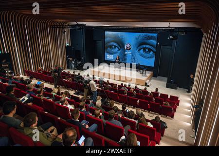 Tubeke, Belgien. März 2024. Willkommen op de Nieuwe Strategie vrouwenvoetbal am Freitag, den 29. März 2024 in Tubeke, Belgien. Quelle: Sportpix/Alamy Live News Stockfoto