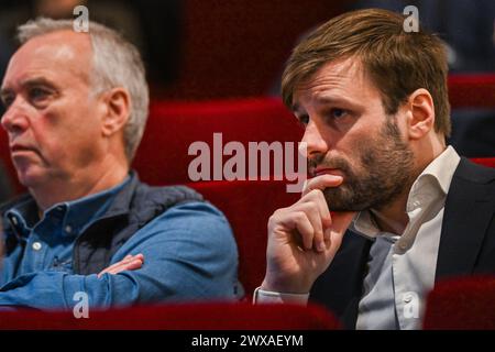 Tubeke, Belgien. März 2024. Tim de Neve wurde während der Nieuwe Strategie vrouwenvoetbal am Freitag, den 29. März 2024 in Tubeke, Belgien, dargestellt. Quelle: Sportpix/Alamy Live News Stockfoto