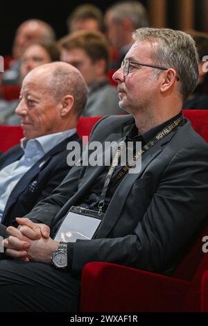 Tubeke, Belgien. März 2024. Philippe Rosier wurde während der Nieuwe Strategie vrouwenvoetbal am Freitag, den 29. März 2024 in Tubeke, Belgien, aufgenommen. Quelle: Sportpix/Alamy Live News Stockfoto