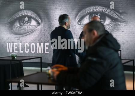 Tubeke, Belgien. März 2024. Willkommen op de Nieuwe Strategie vrouwenvoetbal am Freitag, den 29. März 2024 in Tubeke, Belgien. Quelle: Sportpix/Alamy Live News Stockfoto
