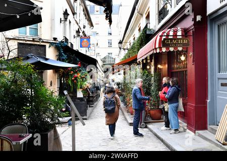 Restaurant - rue de l'ancienne Comédie - Paris Stockfoto