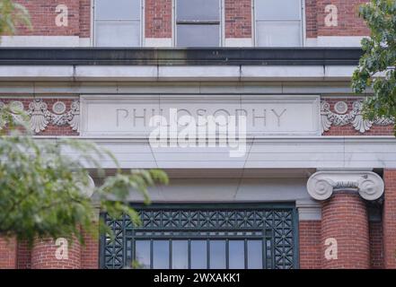 Ein Gebäude der Philosophischen Abteilung an einer Ivy League Universität in den USA Stockfoto