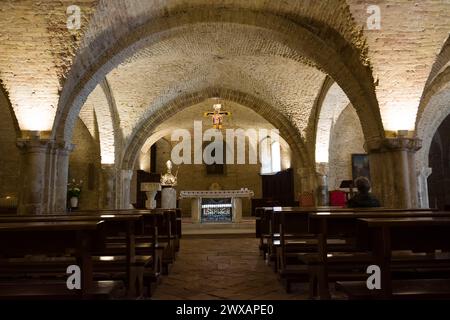 Chieti, Italien - 29. März 2024: Krypta der Kirche San Giustino Stockfoto