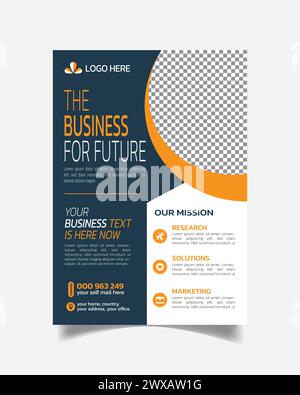 Wunderbarer, aufgeräumter Flugblatt und kreatives modernes Businessbroschüre-Design Stock Vektor