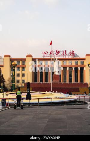 Chengdu Tianfu Platz, China Stockfoto