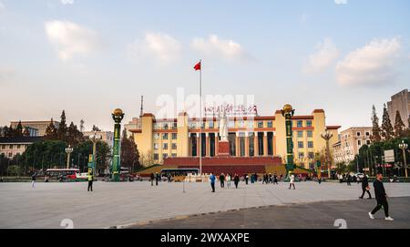 Chengdu Tianfu Platz, China Stockfoto