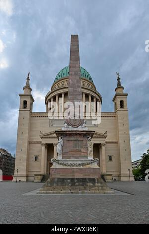 St. Außenansicht der Nikolaikirche in Potsdam. Stockfoto