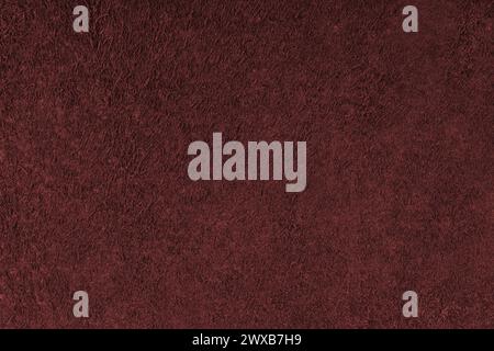 Wildleder Textur Hintergrund, rotes echtes Leder, natürliches Hauttier, Ansicht von oben. Textur für Design, Hintergrund, Tapete und Design Stockfoto