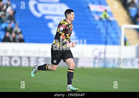 Peterborough, Großbritannien. März 2024. Jon Mellish (22 Carlisle United) während des Spiels der Sky Bet League 1 zwischen Peterborough und Carlisle United in der London Road, Peterborough am Freitag, den 29. März 2024. (Foto: Kevin Hodgson | MI News) Credit: MI News & Sport /Alamy Live News Stockfoto