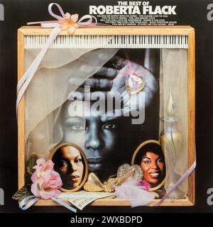 The Best of Roberta Flack Compilation Album, Vinyl-LP-Cover Stockfoto