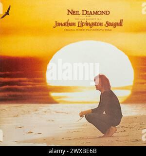 Jonathan Livingston Seagull, Soundtrack-Album des US-amerikanischen Sängers Neil Diamond, Vinyl-LP-Album-Cover Stockfoto