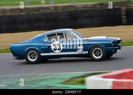 Paul Kennelly, Shelby Mustang GT350R, Equipe Libre, Equipe Classic Racing, Sonntag, 24. März 2024, Brands Hatch Circuit, Longfield, Kent DA3 8NG, Engl Stockfoto