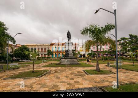 Platz Visconde de Rio Branco in der Altstadt von Belem im Norden Brasiliens Stockfoto