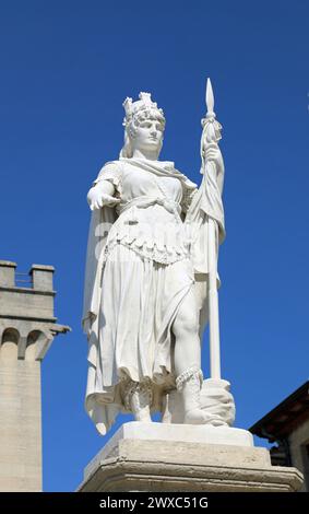 Freiheitsstatue in San Marino Stockfoto