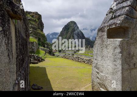 Machu Picchu, Peru. Januar 2024. Das historische Heiligtum Machu Picchu wurde 1983 von der UNESCO zum Weltkulturerbe erklärt. Stockfoto