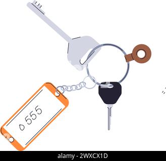 Immobilienkonzept. Mietwohngrundstück. Stock Vektor