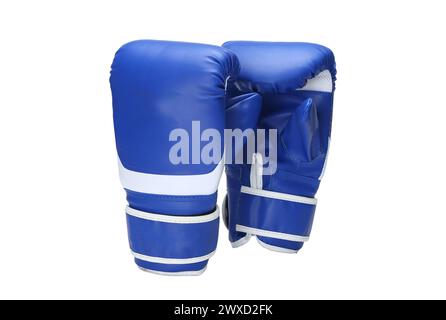 Boxhandschuhpaar isoliert auf weißem Hintergrund Stockfoto