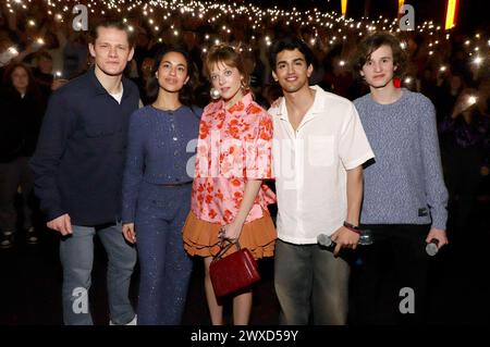 Max von der Groeben, Gizem Emre, Jella Haase, Mido Kotaini und Cooper Dillon bei der Premiere des Kinofilms Chantal im Märchenland im Cinemaxx Hamburg Dammtor. Hamburg, 29.03.2024 *** Max von der Groeben, Gizem Emre, Jella Haase, Mido Kotaini und Cooper Dillon bei der Premiere des Films Chantal im Märchenland im Cinemaxx Hamburg Dammtor Hamburg, 29 03 2024 Foto:xgbrcix/xFuturexImagex chantal hamburg 4307 Stockfoto