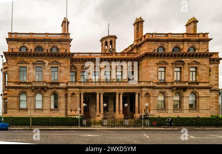 Belfast County Antrim Northern Ireland 12. März 2024 – das Belfast Harbour Office, in dem die Harbour Commissioners ihre Büros haben Stockfoto