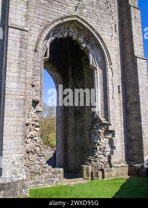 Der Turm aus dem 15. Jahrhundert in der Shap Abbey, Cumbria, England, Großbritannien Stockfoto