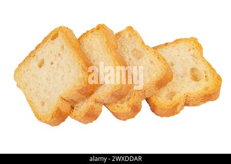 Dehydriert kleine Toast crostini Cracker für Frühstück oder Desserts Stockfoto