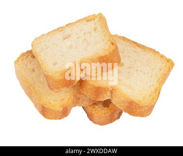 Dehydriert kleine Toast crostini Cracker für Frühstück oder Desserts Stockfoto