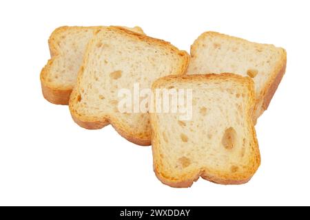 Dehydriert kleine Toast crostini Cracker für Frühstück oder Desserts Stockfoto