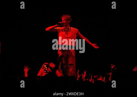 Mailand, Italien, 13. März 2024. Die polnische Sängerin und Songwriterin Jann tritt live bei Fabrique in Mailand auf. Credits: Maria Laura Arturi/Alamy Live News Stockfoto