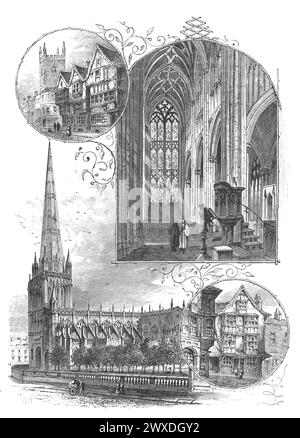 Ansichten in Bristol im 19. Jahrhundert; Schwarzweiß-Illustration aus dem „Our Own Country“ veröffentlicht von Cassell, Petter, Galpin & Co. Ende des 19. Jahrhunderts. Stockfoto