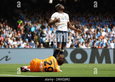 Neapel, Italien. 30. März 2024. Napolys Victor Osimhen während des Fußballspiels der Serie A zwischen Napoli und Atalanta im Diego Armando Maradona Stadium in Neapel, Nordwesten Italiens - Samstag, den 30. März 2024. Sport - Fußball . (Foto: Alessandro Garofalo/Lapresse) Credit: LaPresse/Alamy Live News Stockfoto