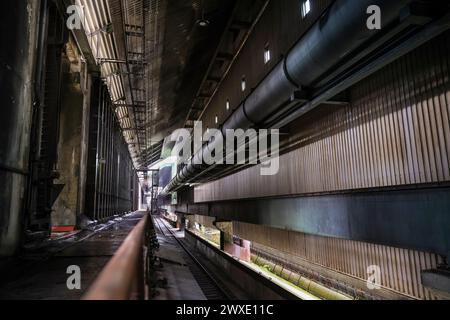 Industriearchitektur, Zeche Zollverein Kohlewäscheeinrichtung, UNESCO-Weltkulturerbe, Ruhrgebiet, Essen, Deutschland Stockfoto