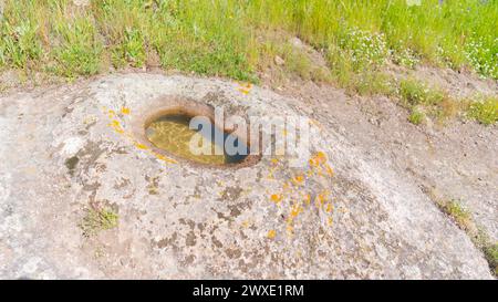 domus de Janas und Nekropole von santu pedru alte Nuragygräber in alghero im Norden sardiniens Stockfoto