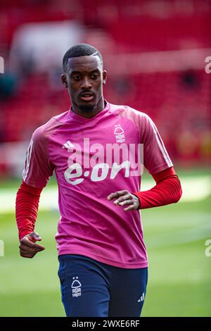 The City Ground, Nottingham, Großbritannien. 30. März 2024. Premier League Football, Nottingham Forest gegen Crystal Palace; Callum Hudson-Odoi von Nottingham Forest Credit: Action Plus Sports/Alamy Live News Stockfoto