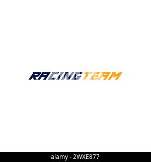Logo Des Rennteams. Otomotive-Logo Stock Vektor