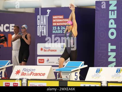 EGOROVA Anna VON CS CLICHY 92 während der Giant Open 2024, Schwimmveranstaltung am 24. März 2024 in Le Dôme in Saint-Germain-en-Laye, Frankreich - Foto Laurent Lairys / DPPI Stockfoto