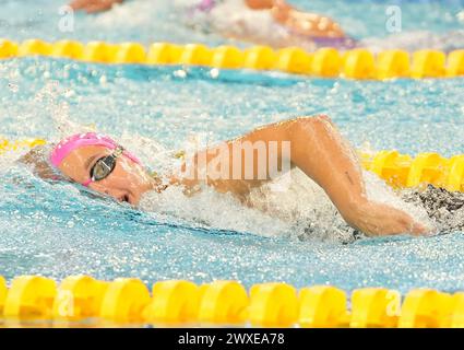 EGOROVA Anna VON CS CLICHY 92 während der Giant Open 2024, Schwimmveranstaltung am 24. März 2024 in Le Dôme in Saint-Germain-en-Laye, Frankreich - Foto Laurent Lairys / DPPI Stockfoto