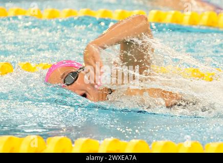 EGOROVA Anna VON CS CLICHY 92 während der Giant Open 2024, Schwimmveranstaltung am 24. März 2024 in Le Dôme in Saint-Germain-en-Laye, Frankreich - Foto Laurent Lairys / DPPI Stockfoto