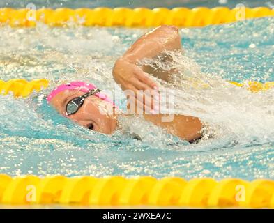 EGOROVA Anna VON CS CLICHY 92 während der Giant Open 2024, Schwimmveranstaltung am 24. März 2024 in Le Dôme in Saint-Germain-en-Laye, Frankreich - Foto Laurent Lairys / DPPI Stockfoto