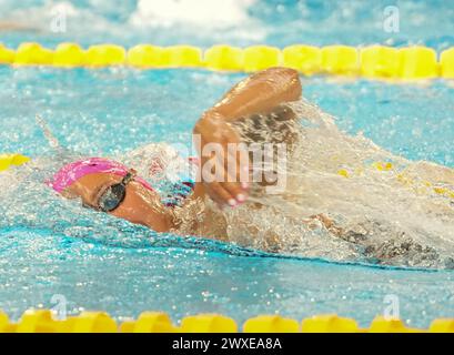 EGOROVA Anna VON CS CLICHY 92 während der Giant Open 2024, Schwimmveranstaltung am 24. März 2024 in Le Dôme in Saint-Germain-en-Laye, Frankreich - Foto Laurent Lairys / DPPI Stockfoto