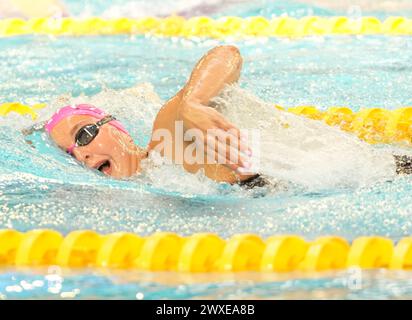 EGOROVA Anna VON CS CLICHY 92 während der Giant Open 2024, Schwimmveranstaltung am 24. März 2024 in Le Dôme in Saint-Germain-en-Laye, Frankreich - Foto Laurent Lairys / DPPI Stockfoto