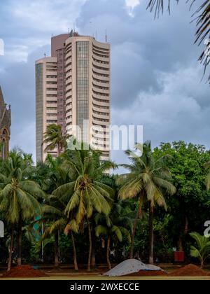 Das Gebäude der Bombay Stock Exchange (BSE) ist eine indische Börse in South Mumbai Stockfoto