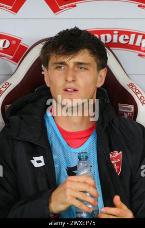 Lorenzo Colombo während des Spiels der Serie A zwischen dem FC Turin und dem AC Monza am 30. März 2024 im Olympischen Stadion Grande Torino in Turin. Stockfoto